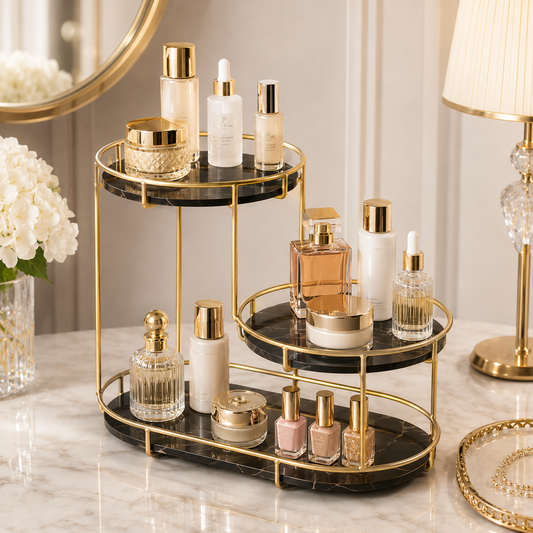 3 Layer Cosmetic, Perfume and Multi-Purpose Storage Rack